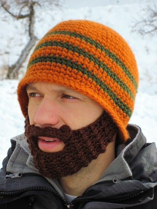 HandCrocheted Beard Hats