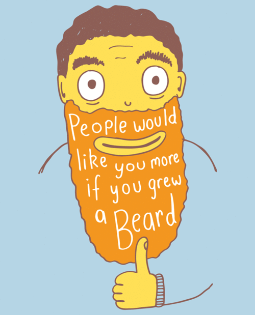 If you grew a beard T-shirt