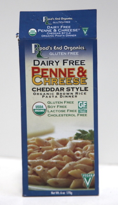Gluten Free Mac and Cheese: Roads End Organics Penne & Chreese 