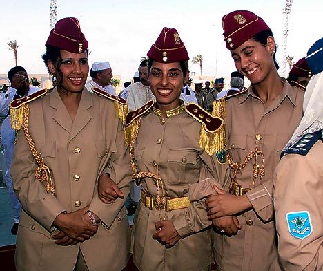 Libyan Leader Moammar Gaddafi's female bodygaurds