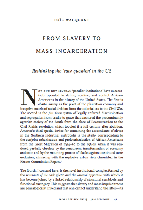Essay on the treatment of slaves