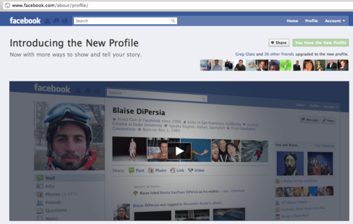 facebook page layout. New Facebook Page Layouts