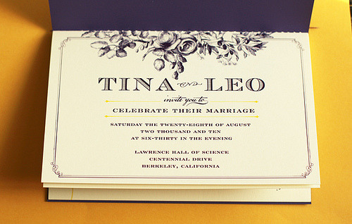 A vintage travel themed wedding invitation 