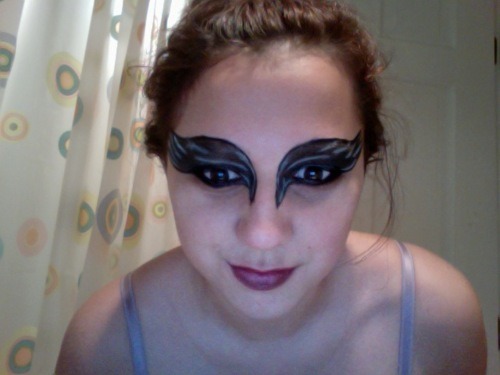 more Black Swan makeup pictures because I am a narcissist.