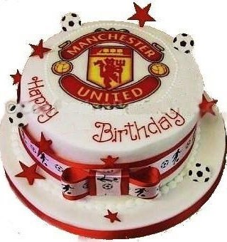 Football Birthday Cakes on October S Child  Manchester United Birthday Cakes