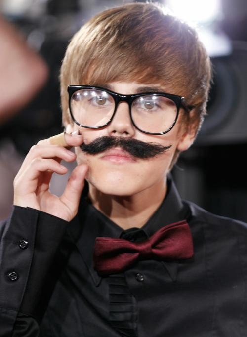 justin bieber younger brother. justin bieber mustache and