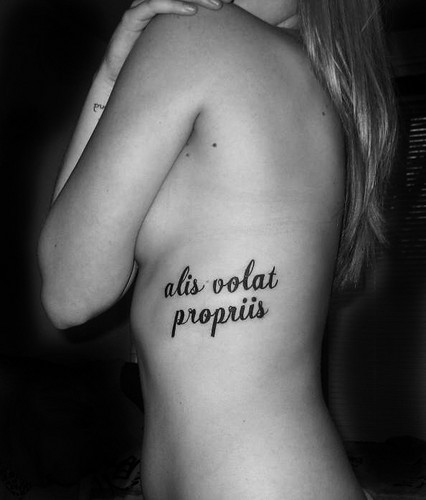  alis volat propriss tattoo Black and White Loading Hide notes