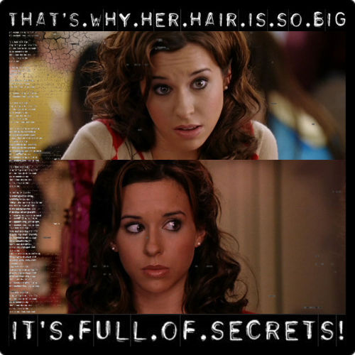 Day 27 Why is Gretchen's hair so big It's full of secrets