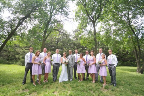 Lavender and Green Wedding