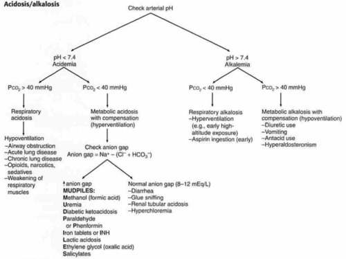 Respiratory Metabolic Acidosis Alkalosis Chart