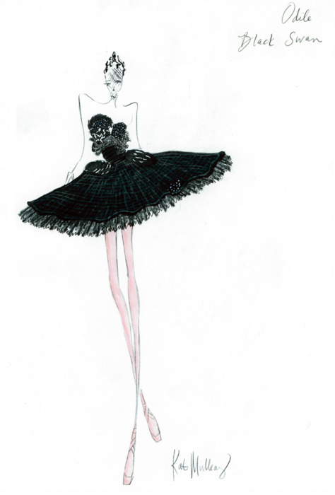 “Black Swan” costume sketches.. These beautiful costumes were designed by 
