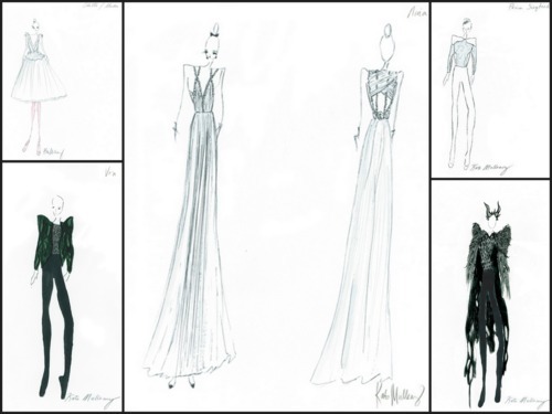 “Black Swan” costume sketches.. These beautiful costumes were designed by 