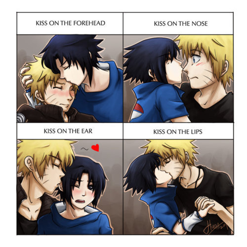 naruto sasuke kiss. Kiss Meme: Sasuke and Naruto