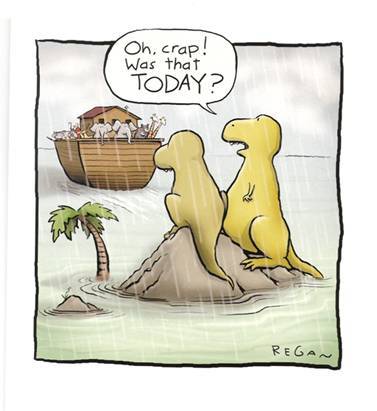 Dinosaur flood joke