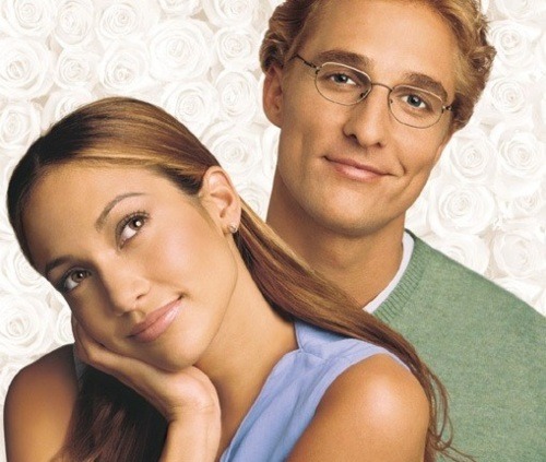  Yes that'd be Jennifer Lopez and Matthew McConaughey in er The Wedding 