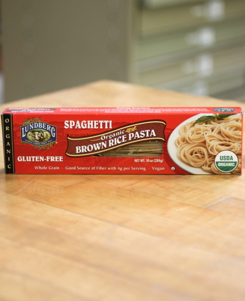 Gluten Free Pasta: Lundberg Brown  Rice Spaghetti