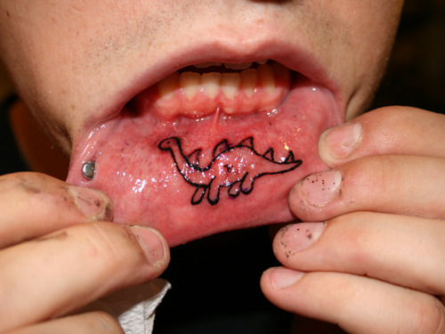 lip tattoo Tumblr