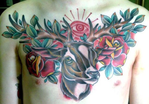 and his deer tattoo