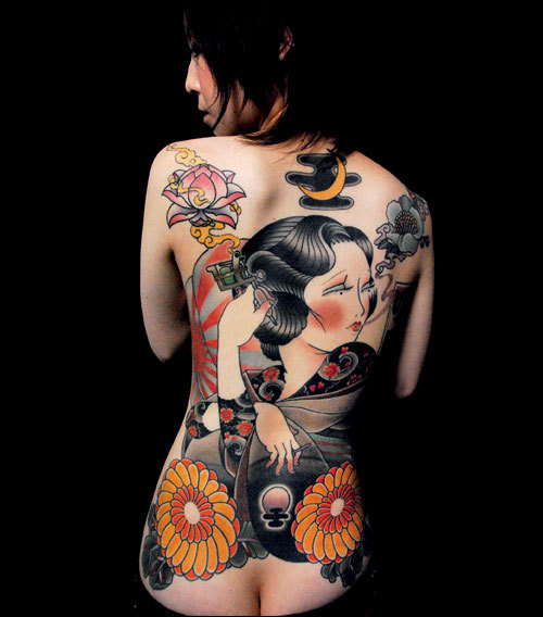 Japanese tattoo covering