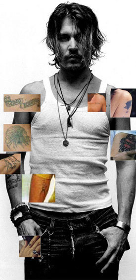 All+johnny+depp+tattoos