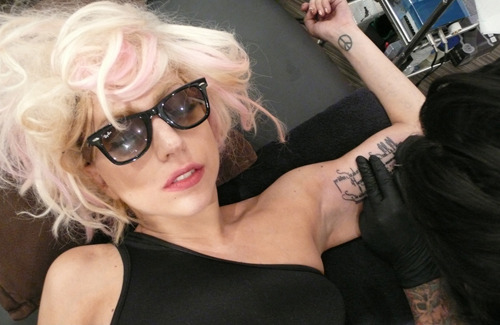 lady gaga tattoos unicorn. Lady Gaga has revealed that