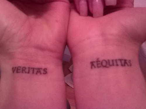 veritas tattoo. Veritas Aequitas Tattoo.