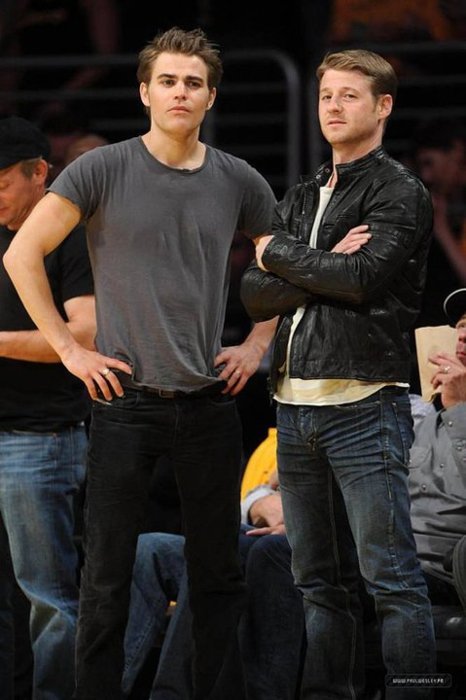 Paul Wesley At The Lakers Game 02052011 