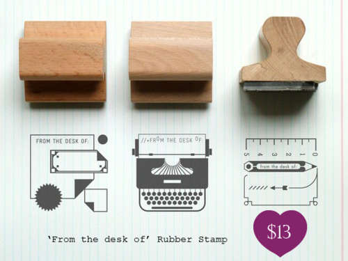 Etsy From the desk of... Rubber Stamps