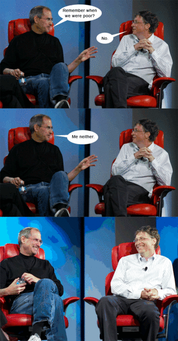 steve jobs and bill gates photo. How Steve Jobs amp; Bill Gates