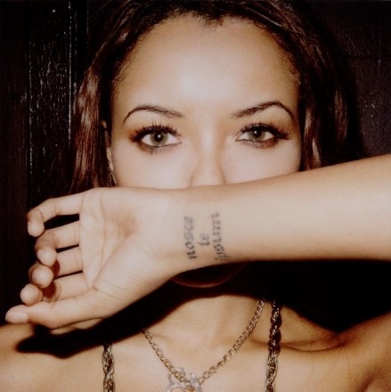 Star Tattoos on Kat Graham   S Tattoo  Meaning     Nosce Te Ipsum    In Lating And It