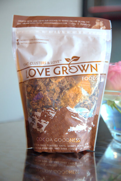 Gluten Free Granola: Love Grown Foods Cocoa Goodness Oat Clusters & Love