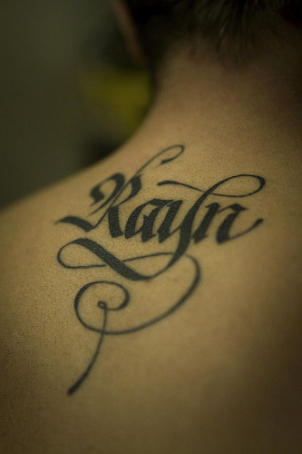 tattoo font Tumblr