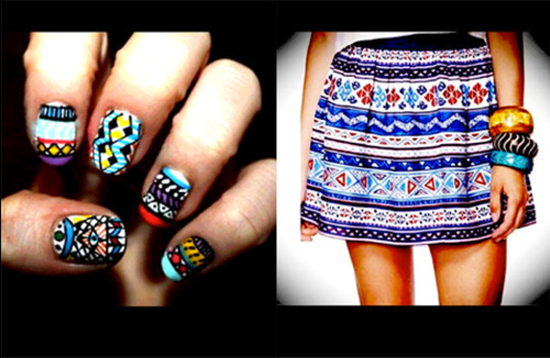 We are loving these tribal patterns from the Pose style feed
