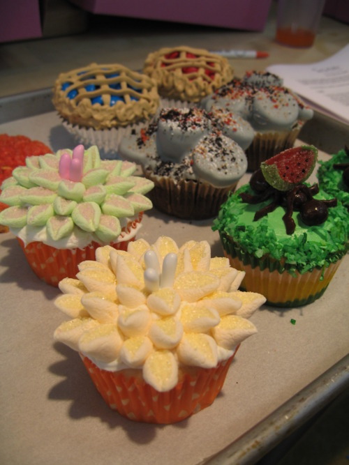 easy designs for cakes. 4 designs of cupcakes from