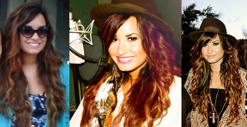  bombarded with the Hollywood star's ombre hair color I saw Demi Lovato 