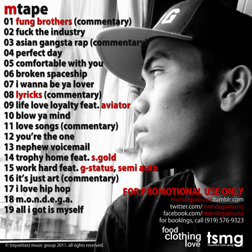 MTape mixtape by Mondega back