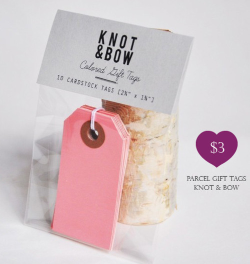 Parcel Gift Tags Knot & Bow
