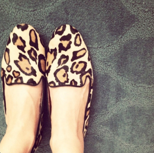 Sam Edelman leopard slipper flats 
