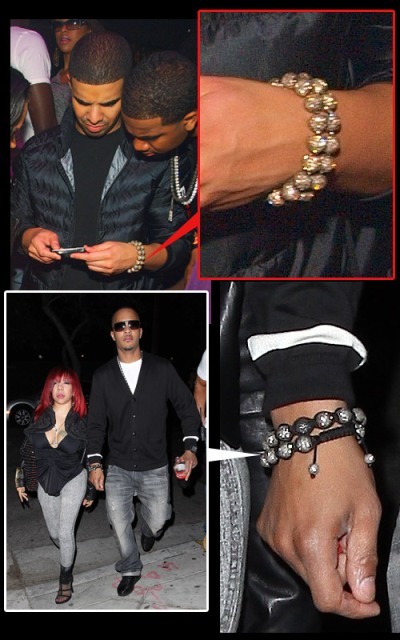 celebrities wearing bracelets
