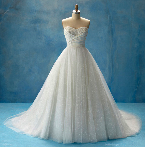 disney's belle wedding dress