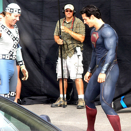  Man of Steel Superman costume closeup