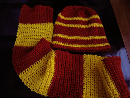 Harry Potter House Colors Scarf