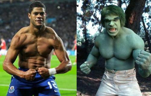 Hulk of Porto looking like Lou Ferrigno