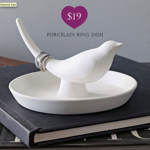 west elm porcelain bird ring dish