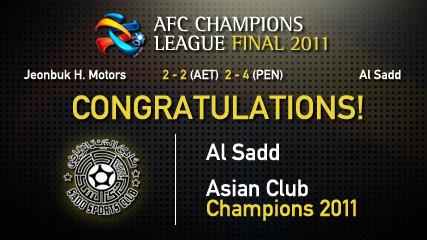 AFC Champions League final between Jeonbuk Motors and Al Sadd