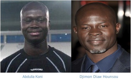 Abdulla Koni looking like Djimon Diaw Hounsou