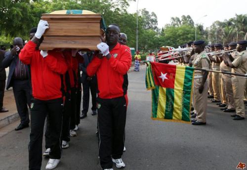 Togo national football team funeral after attack in Angola
