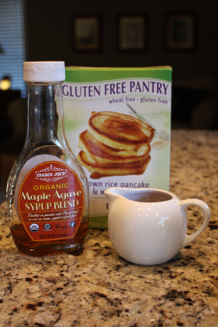 Trader Joe's Maple Agave Syrup With Gluten Free Pancakes