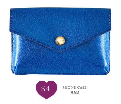 H&M phone case cobalt blue