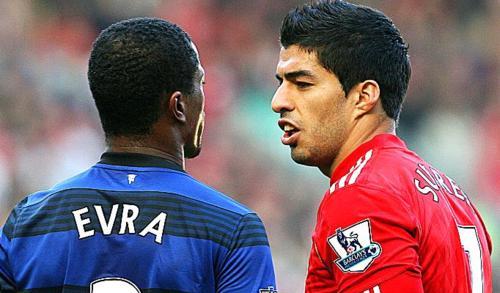Suarez and Evra Liverpool vs. Manchester United